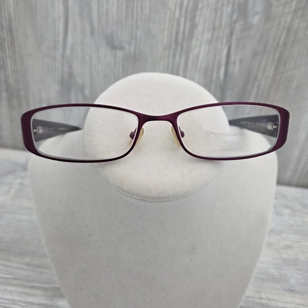 Ted Baker Kassady B203 Eyeglass Frames Violet Rectangular Womens 52-17-135